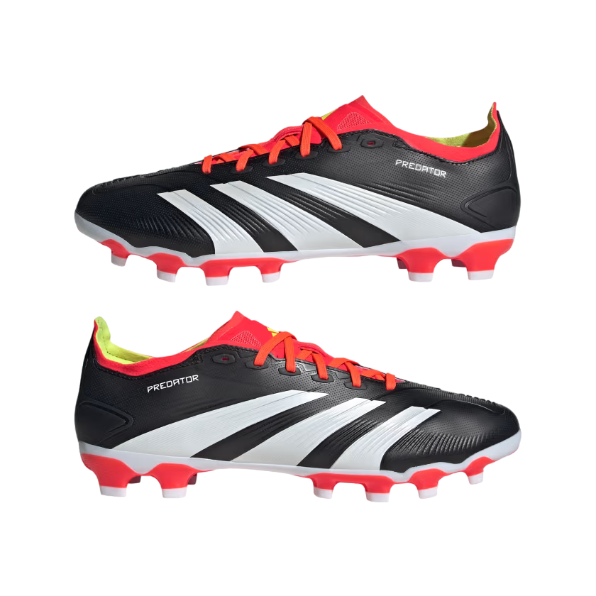 Adidas scarpa da calcio da uomo Predator League MG IG7725 nero-bianco-rosso