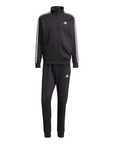 Adidas tuta sportiva da uomo Basic 3-Stripes Fleece IJ6067 nero-bianco