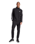 Adidas tuta sportiva da uomo Basic 3-Stripes Fleece IJ6067 nero-bianco