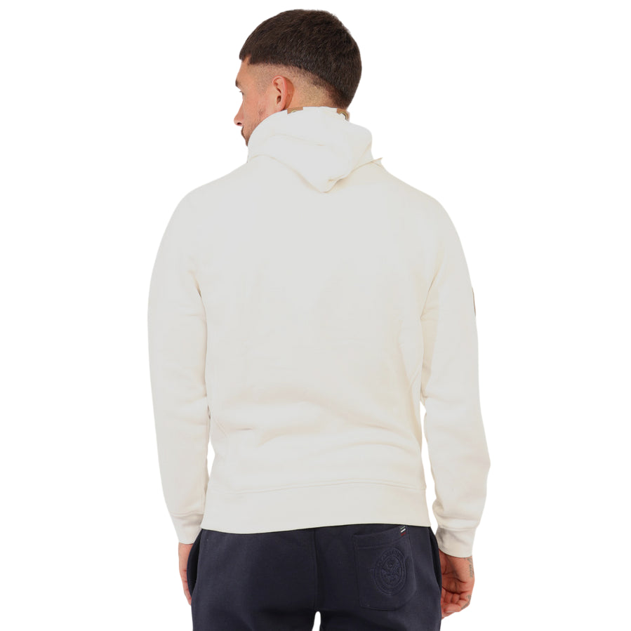 Aeronautica Italiana Felpa Uomo con Cappuccio 011267U LATTE- Stile e Comodità Ineguagliabili - retro