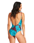 Arena costume da mare intero da donna Allover Back One Piece 004166200 burned red