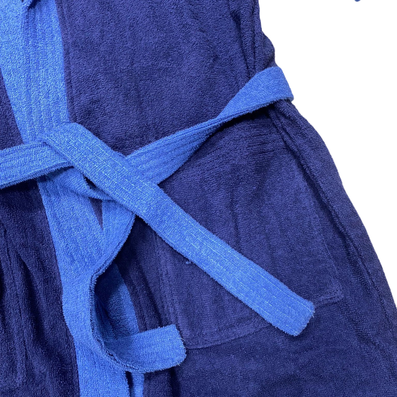 Arena Accappatoio Cotton Robe Bicolor 011690 780 Blu-Azzurro – Comfort Assorbente - tasca 