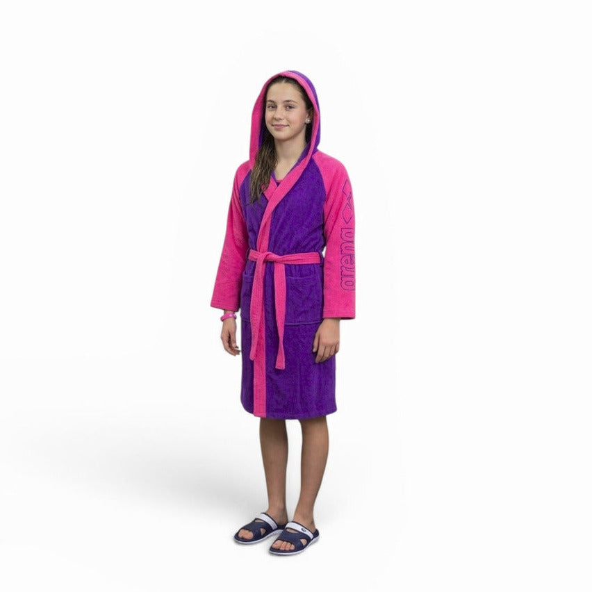 Arena Accappatoio Cotton Robe Bicolor 011690 990 Viola-Rosa – Comfort Assorbente