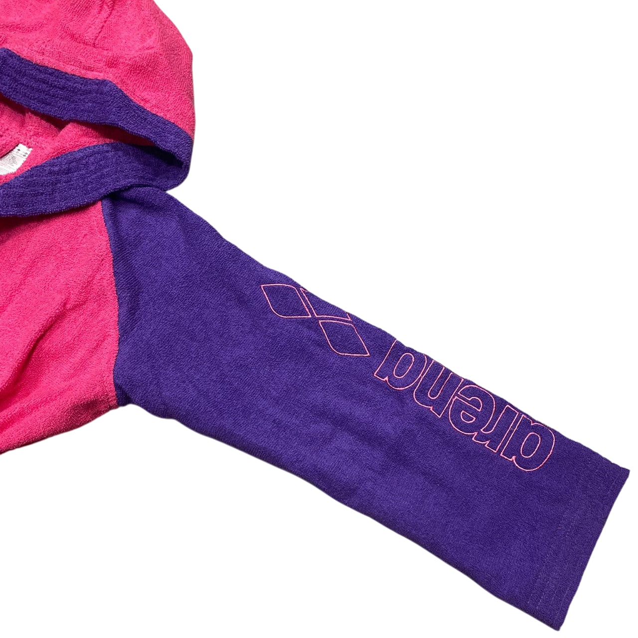 Arena Accappatoio Junior Cotton Robe 011690-909 Rosa-Viola Comfort e Assorbenza -logo