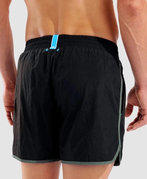 Arena costume da bagno a pantaloncino Big Logo Borders 009103560 nero-salvia