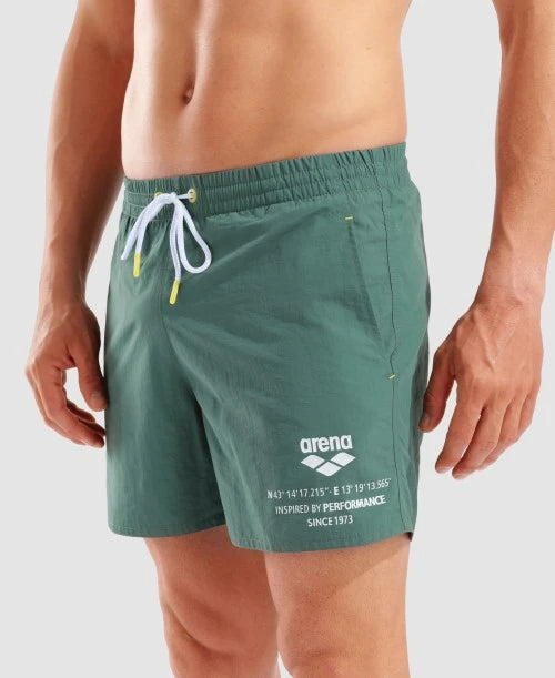 Arena costume da mare a pantaloncino Graphic Beach 010891600 salvia
