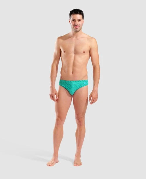 Arena costume da piscina da uomo Briefs Allover Flags 005244670 verde
