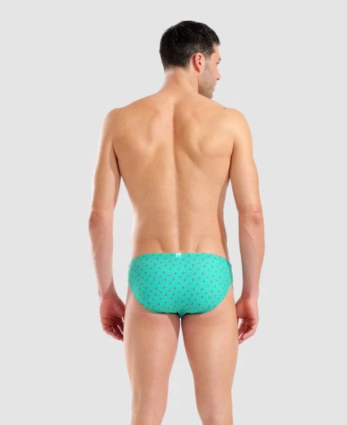 Arena costume da piscina da uomo Briefs Allover Flags 005244670 verde