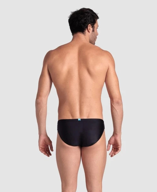 Arena costume da piscina da uomo Santamarias R 006449501 nero-bianco