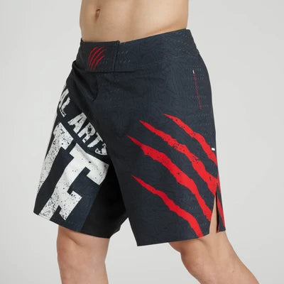Leone pantaloncino sportivo da uomo PRIMAL INSTINCT MMA shorts AB945 nero