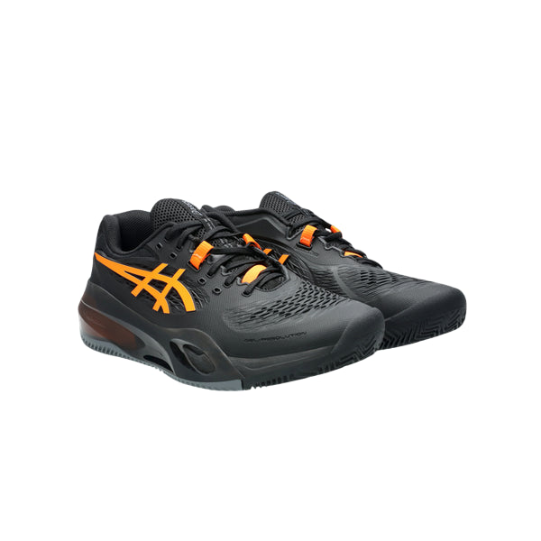 Asics Gel-Resolution X Clay Scarpe Tennis Uomo Terra Battuta - 1041A485-001 Nero-Arancio