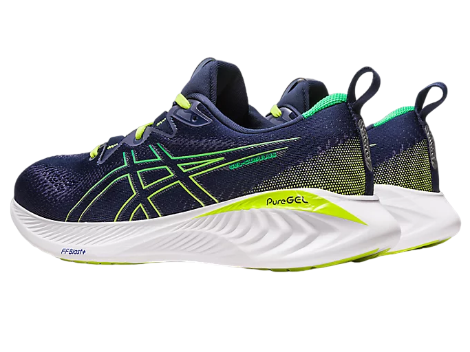 Asics scarpa da corsa da uomo Gel Cumulus 25 1011B621-400 blu-verde 4