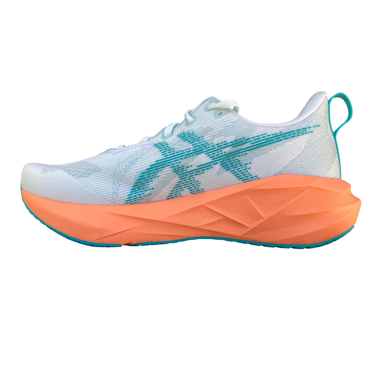 Asics scarpa da corsa da uomo Novablast 5 1011B974-400 verde acqua-arancio