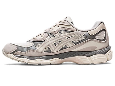 Asics scarpa sneakers da uomo Gel-NYC 1201A789-103 crema-grigio vista laterale 
