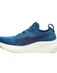 Asics scarpa da corsa da uomo Gel Nimbus 26 1011B794-404 blu-arancio