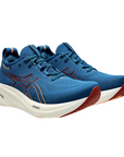 Asics scarpa da corsa da uomo Gel Nimbus 26 1011B794-404 blu-arancio