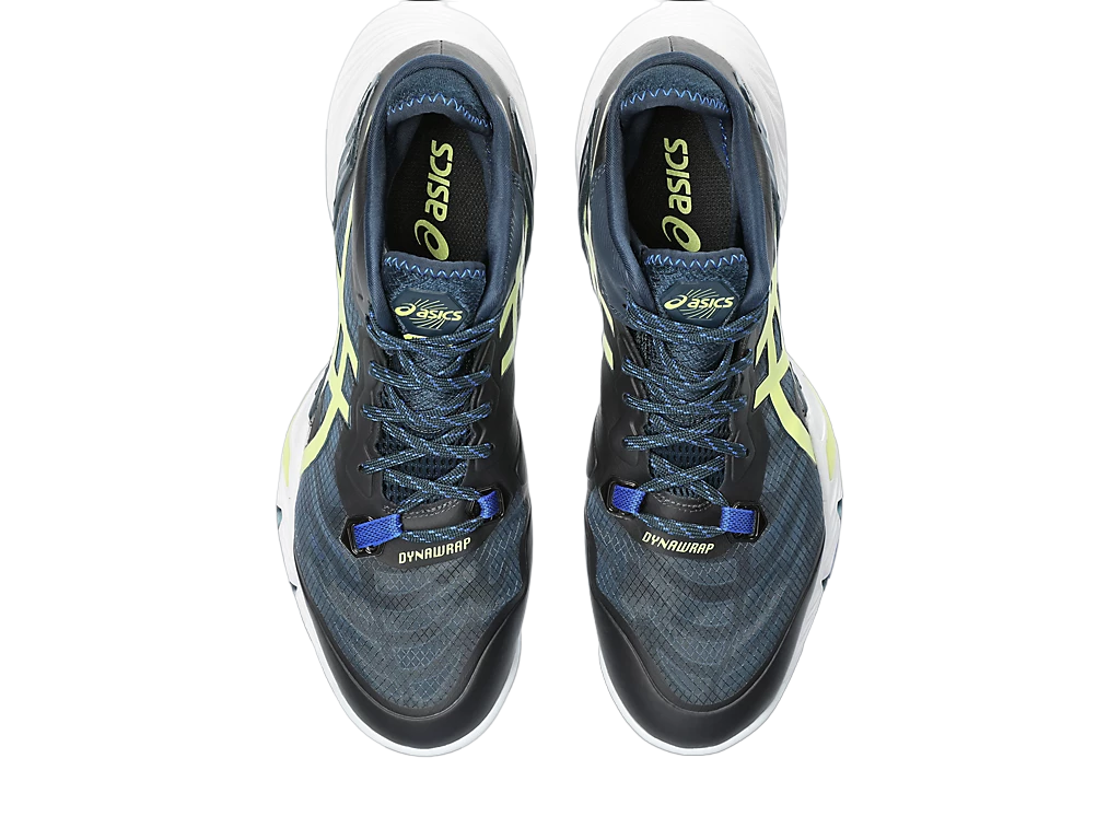 Asics scarpa da pallavolo da uomo Metarise 1051A058-401 blu giallo