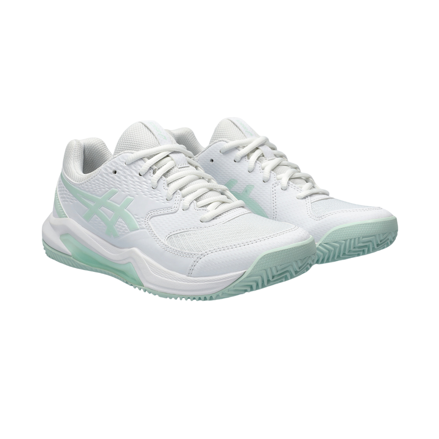 Asics scarpa da tennis da donna per terra battuta Gel Dedicate 8 Clay 1042A255-102 bianco