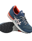 Asics scarpa sneakers da uomo Gel Lyte V H6A2Y 4510 blu-grigio