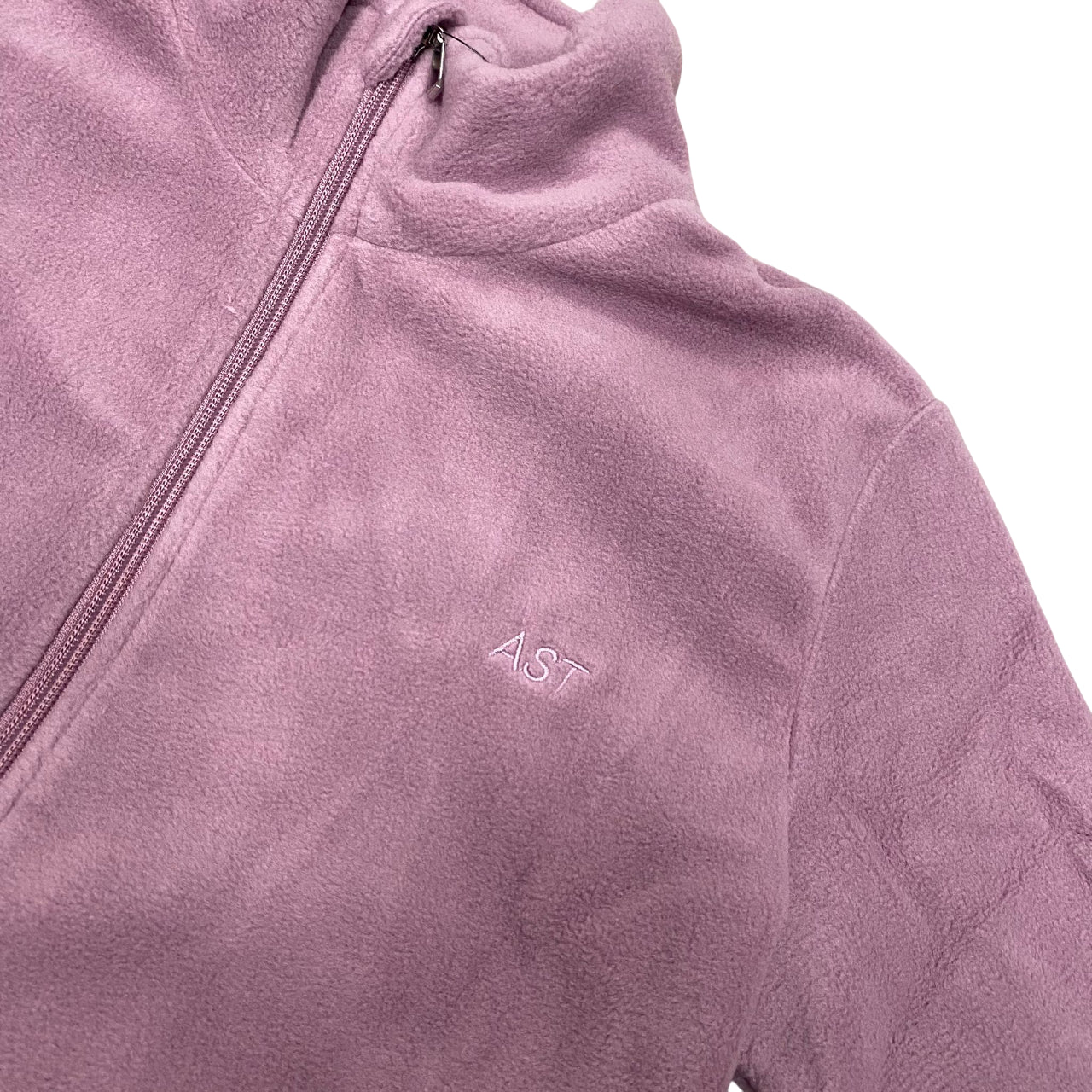 Astrolabio Maglia Micro Pile Donna AB6F-769 Rosa antico | Zip intera calda leggera trekking sport - logo