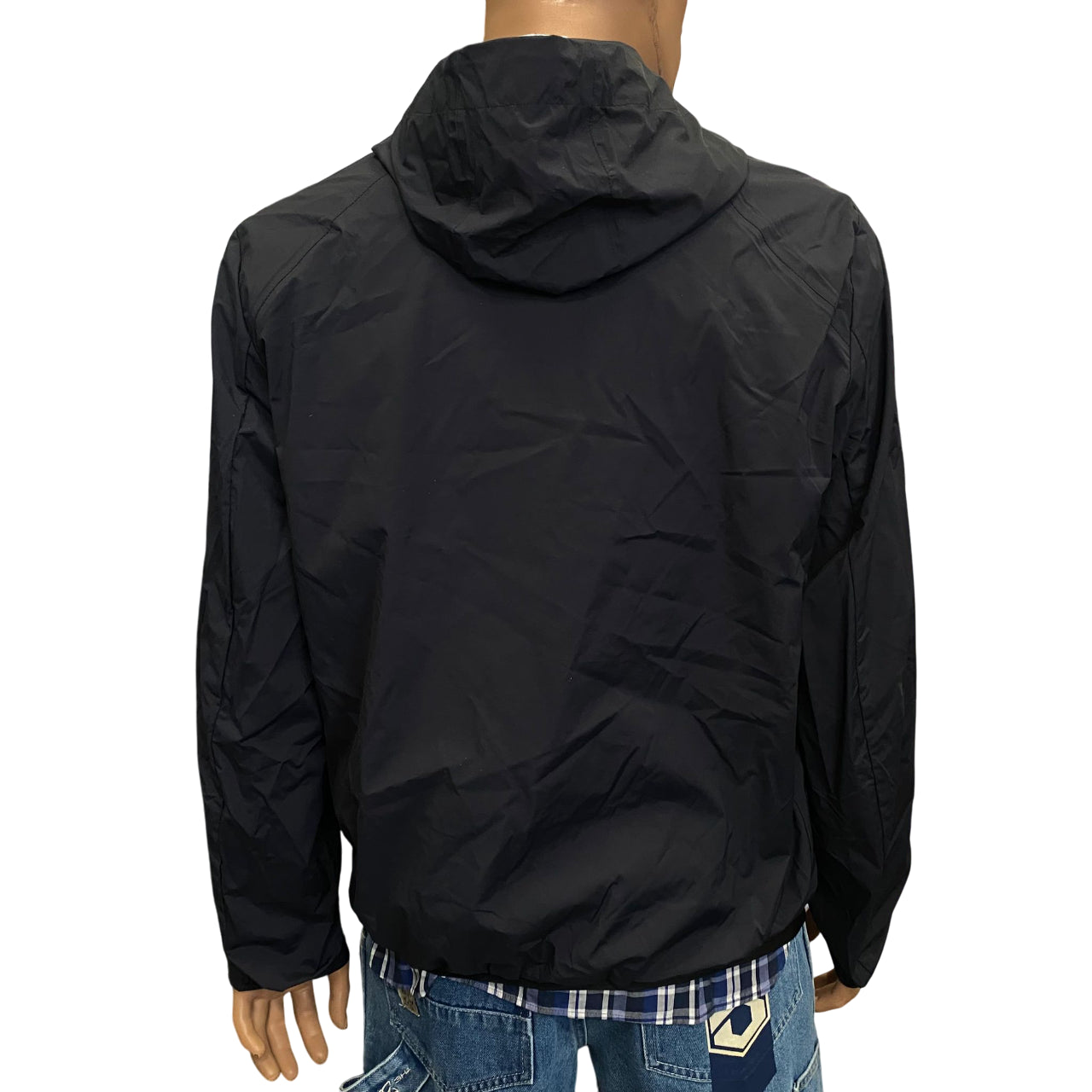 Astrolabio giubbino sfoderato da uomo con cappuccio CX9M 956 blu - retro