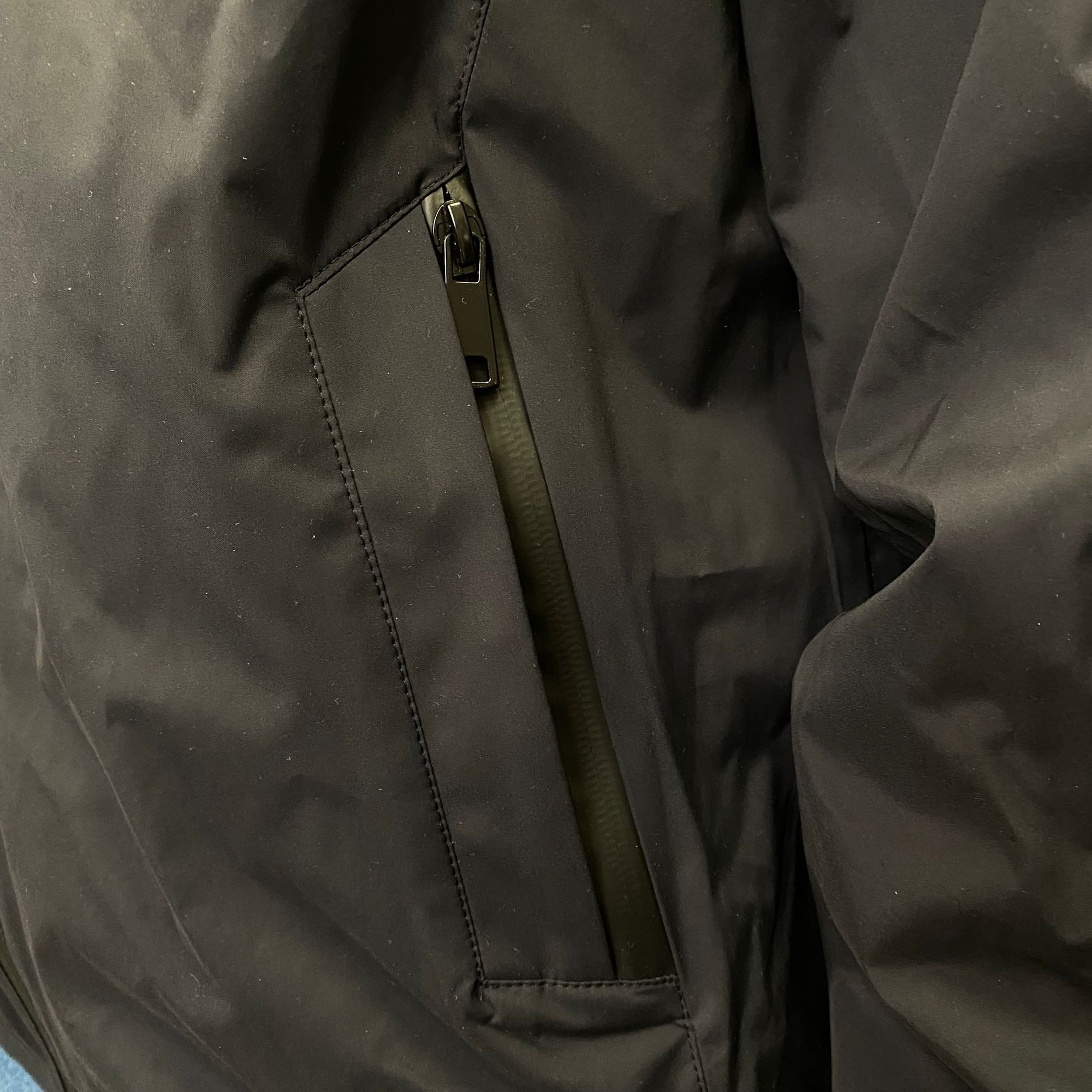 Astrolabio giubbino sfoderato da uomo con cappuccio CX9M 956 blu - zip