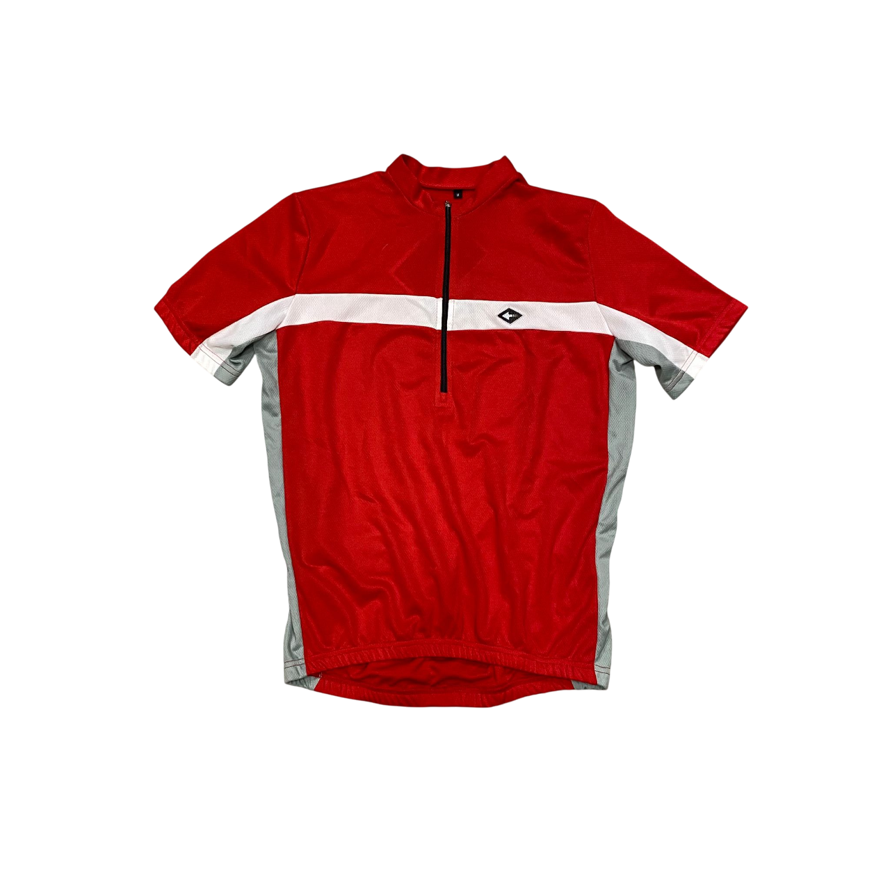 Astrolabio maglia da ciclista con mezza cerniera da uomo K14F rosso