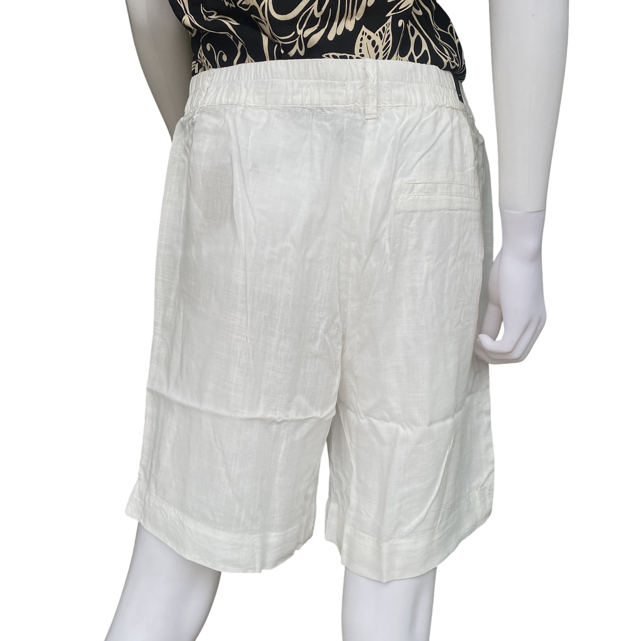 Astrolabio pantaloncino fresco estivo da donna CA63 010 bianco_retro