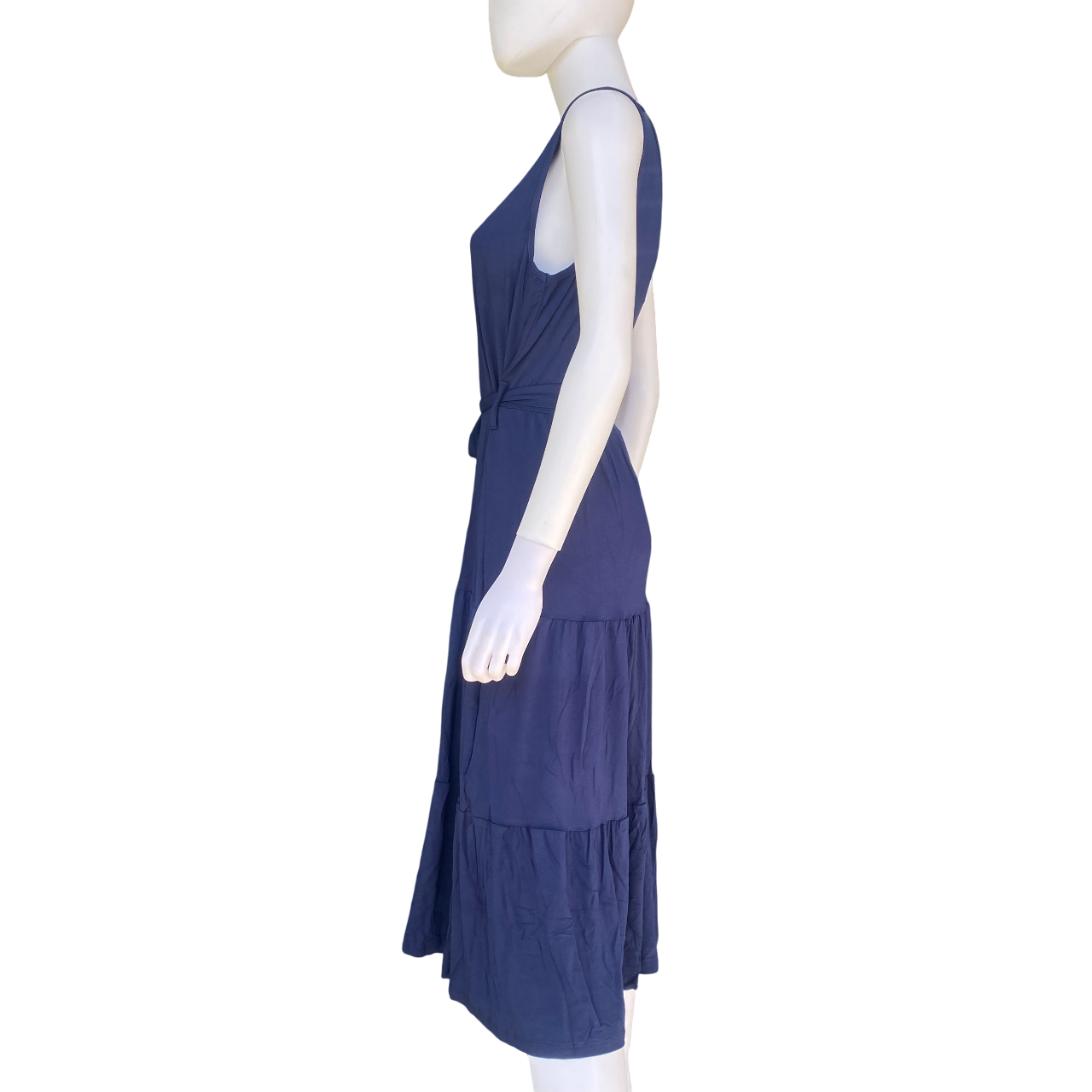 Astrolabio vestito smanicato da donna M86G 956 blu_laterale