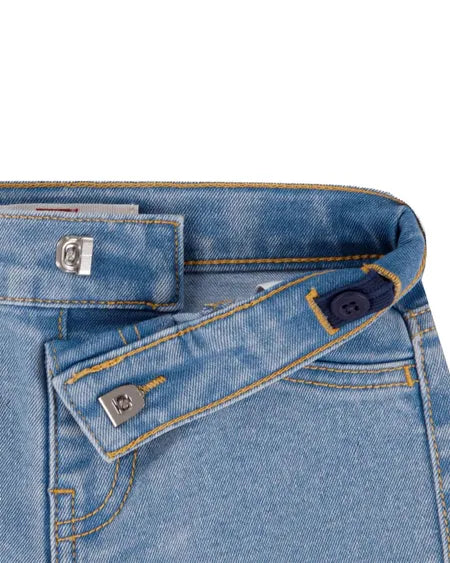 Levi's completo felpa t-shirt e jeans da bimba 1ER586-A35 panna rosa