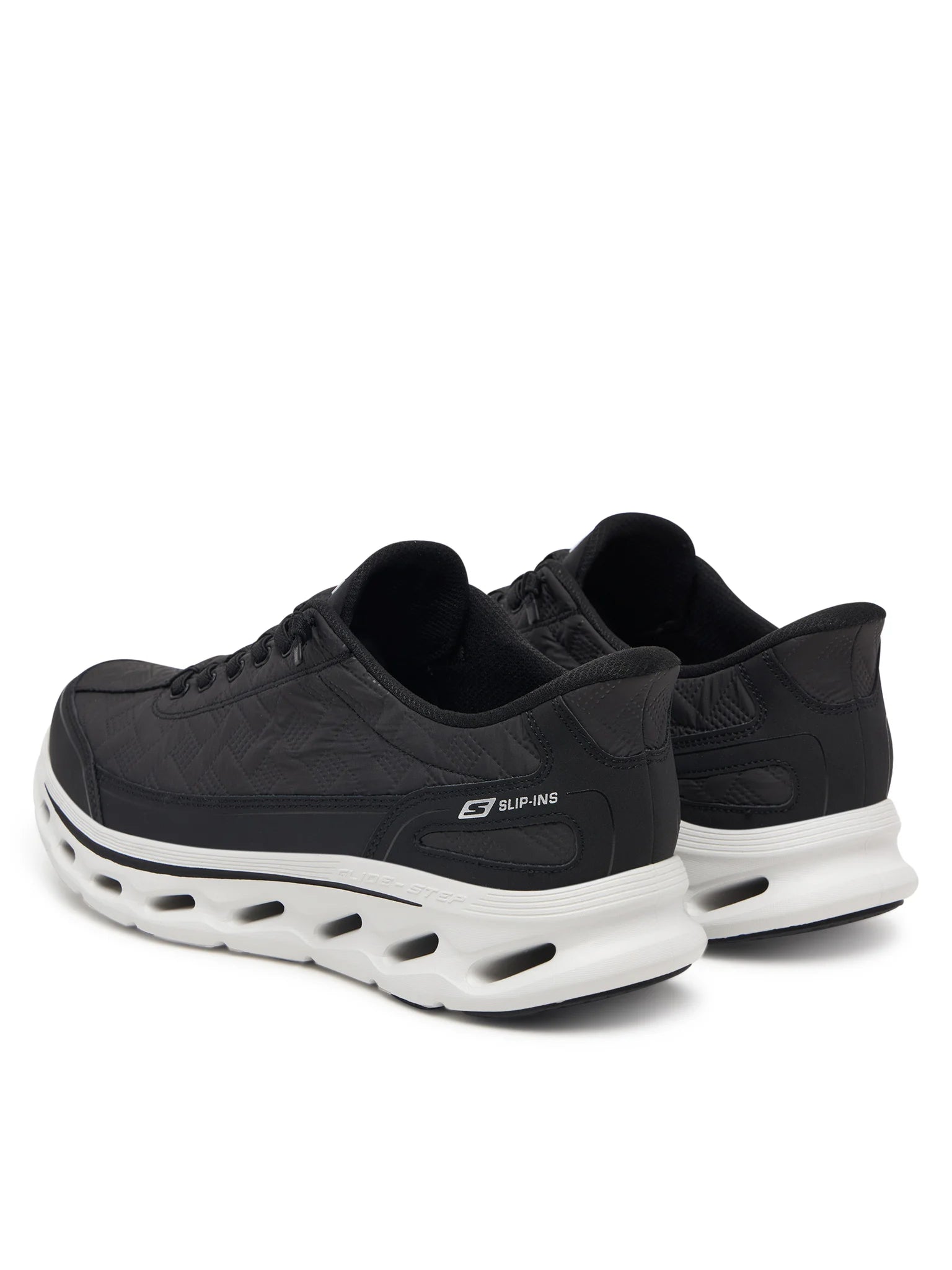 Skechers scarpa sneakers uomo Slip-ins GO WALK Glide-Step 2.0 Cozy Fit Walker 217035/BKW nera