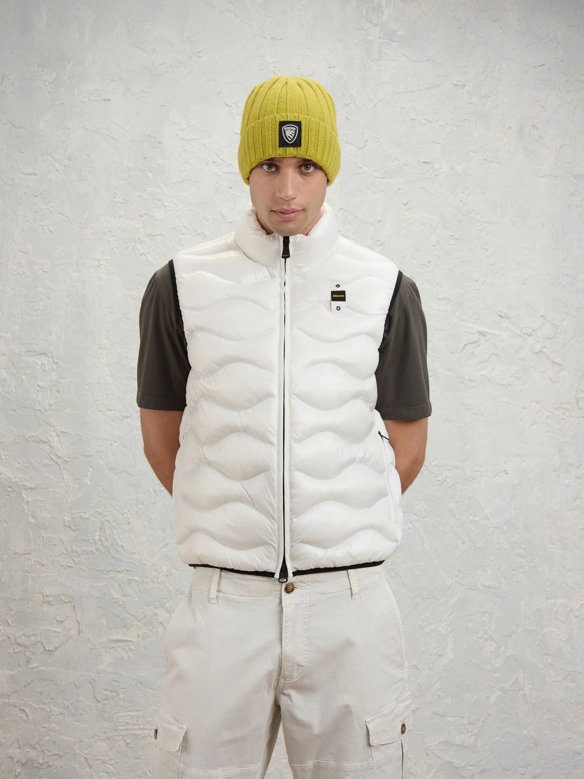 Blauer SMANICATO IMBOTTITO OVATTA TERMICA DANNY 26WBLUX02055 005958 100 bianco