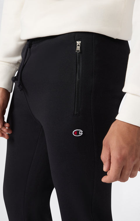 Champion pantalone sportivo da uomo con polsino 220300-KK001 nero