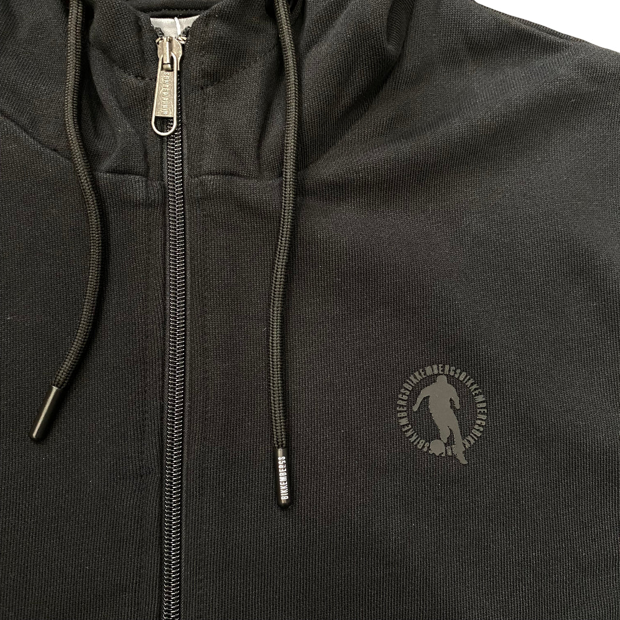 Bikkembergs Felpa con Cappuccio BMF1252 Nero - logo