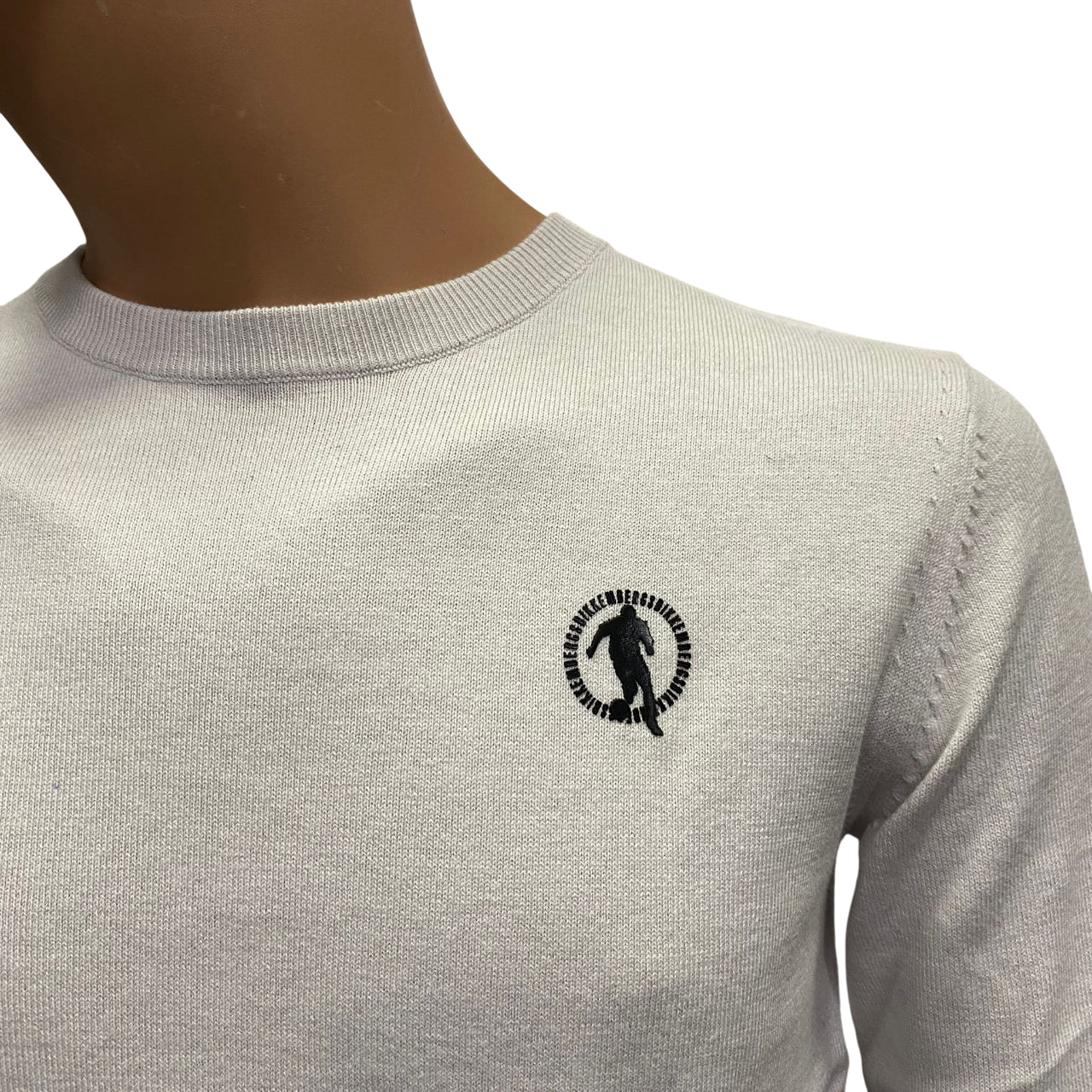 Bikkembergs Maglia Girocollo Uomo BMM1259 3010 beige – Stile e Comfort - logo