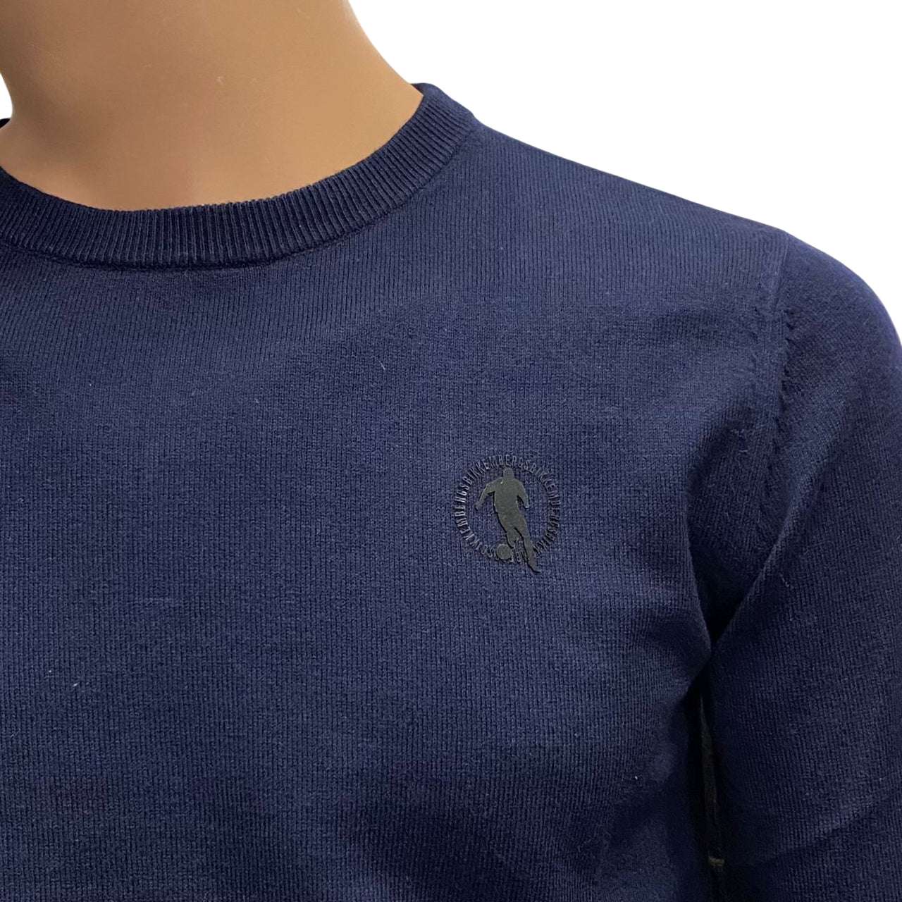 Bikkembergs Maglia Girocollo Uomo BMM1259 7010 Blu – Stile e Comfort - LOGO