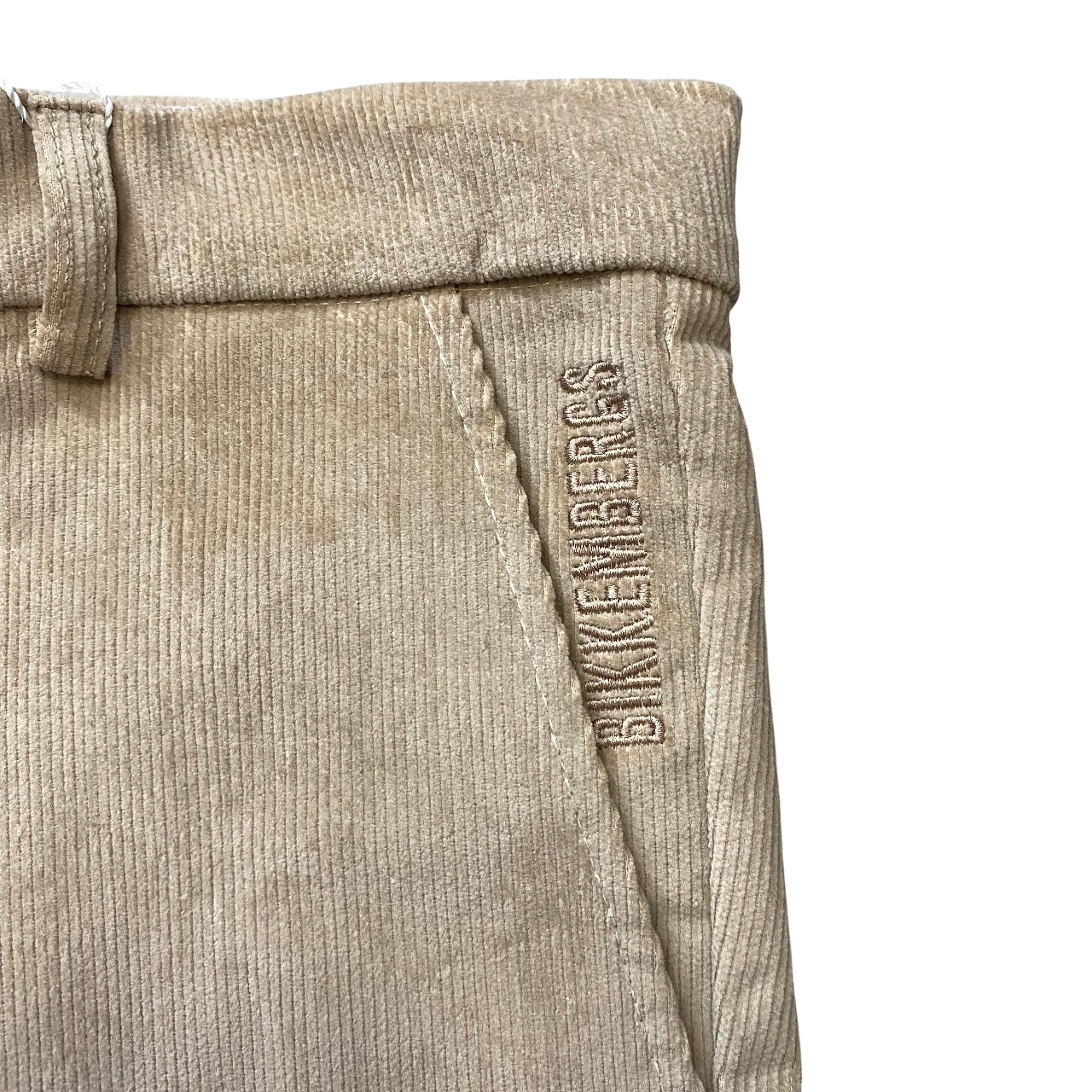 Bikkembergs Pantalone Uomo Velluto BMP0978 Beige - logo