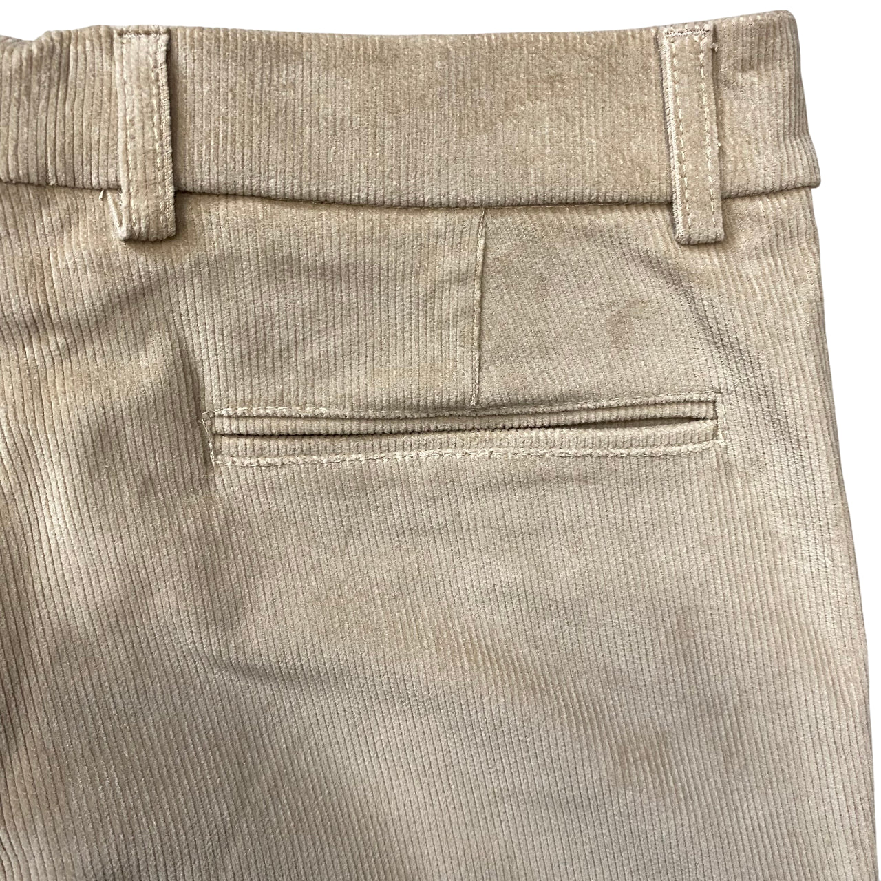 Bikkembergs Pantalone Uomo Velluto BMP0978 Beige - tasca posteriore