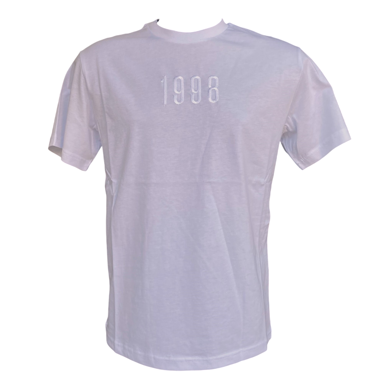Bikkembergs maglietta manica corta da uomo con ricamo 1998 BMT0904 1000 bianco