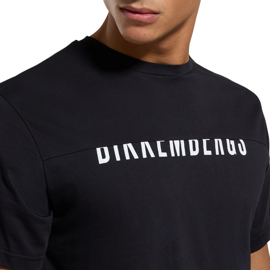 Bikkembergs maglietta manica corta da uomo in cotone jersey BMT0702 8000 nero