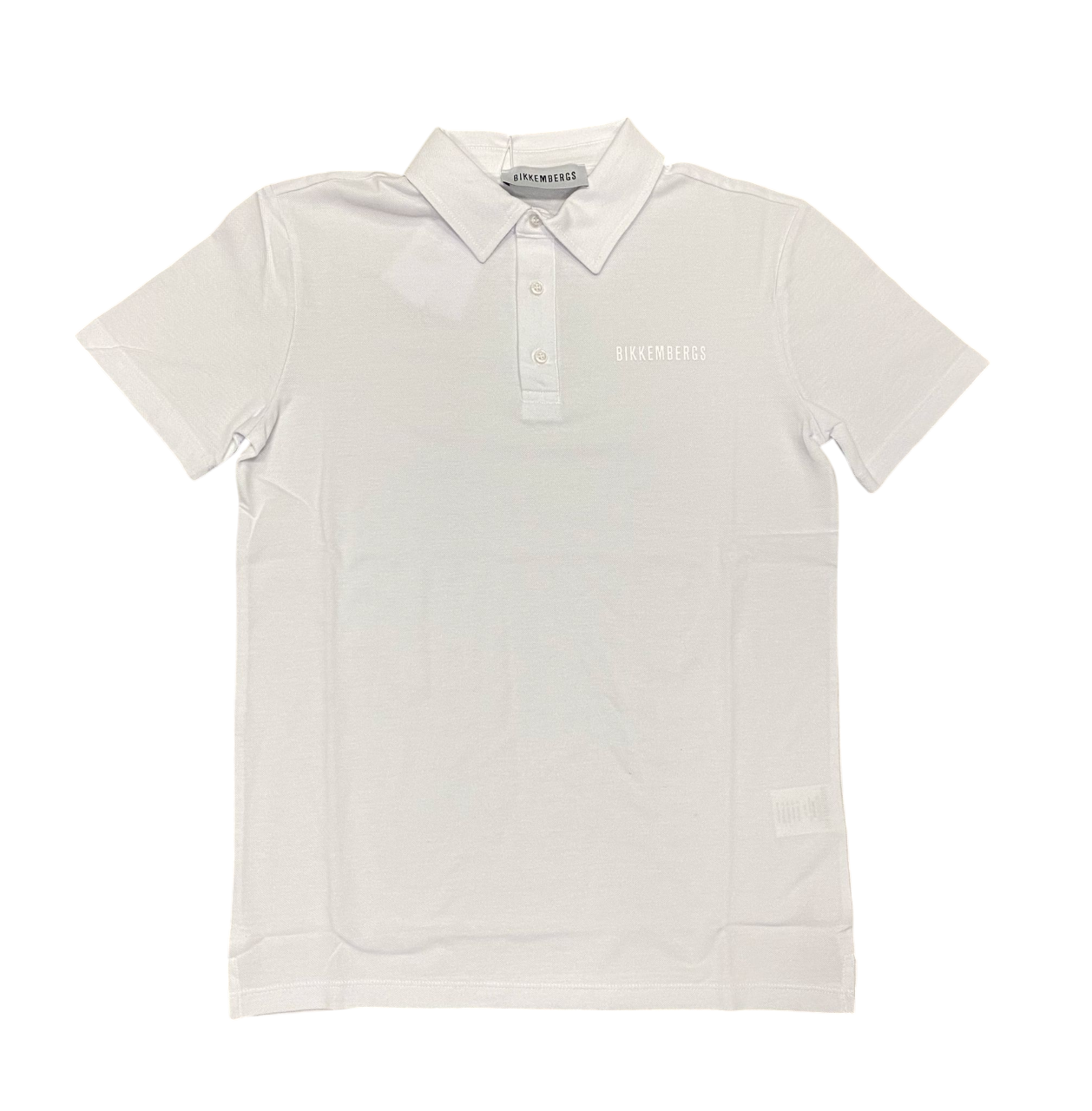 Bikkembergs polo da uomo manica corta BMT0930 1000 bianco