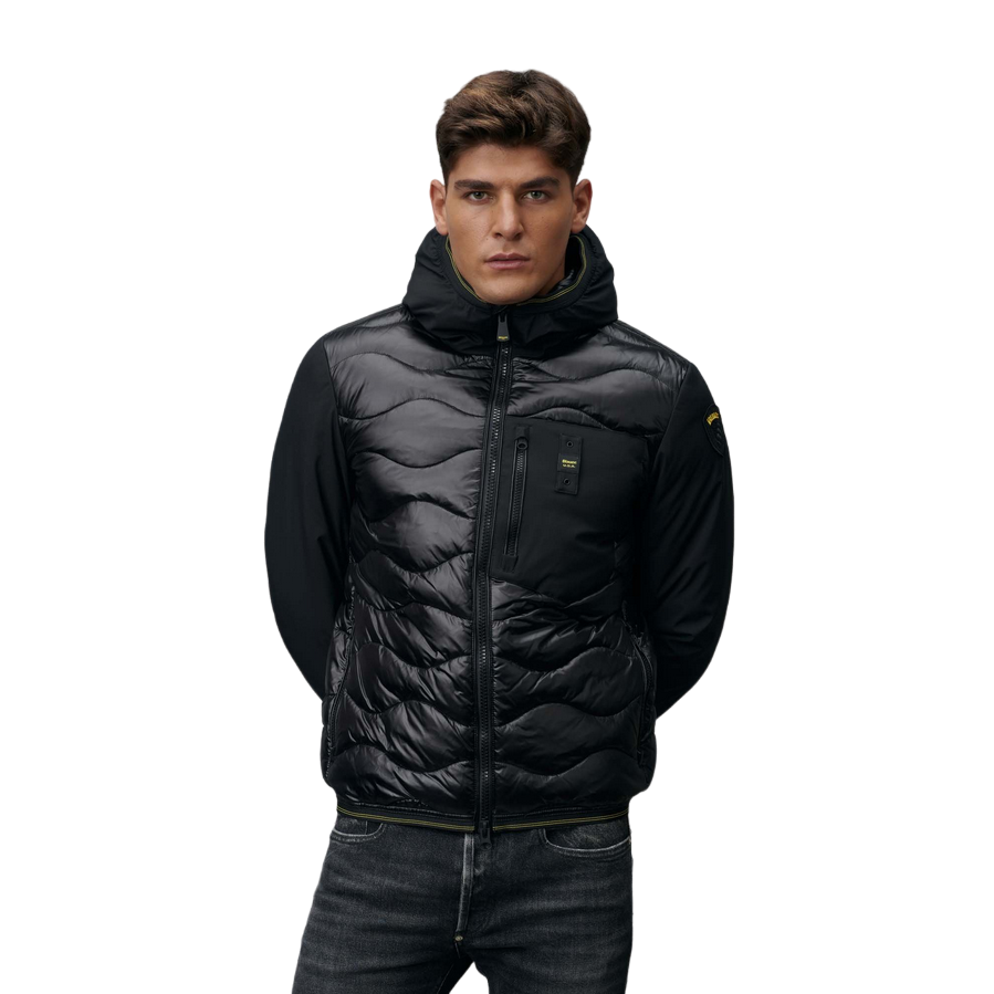 Blauer Piumino da uomo con imbottitura mista Albert 24WBLUC08034-006355 nero