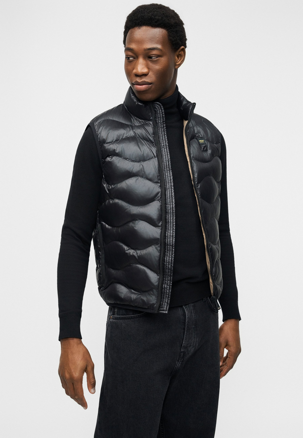 Blauer Gilet da uomo Danny 26SBLUX02184-005958 999ET Nero frontale