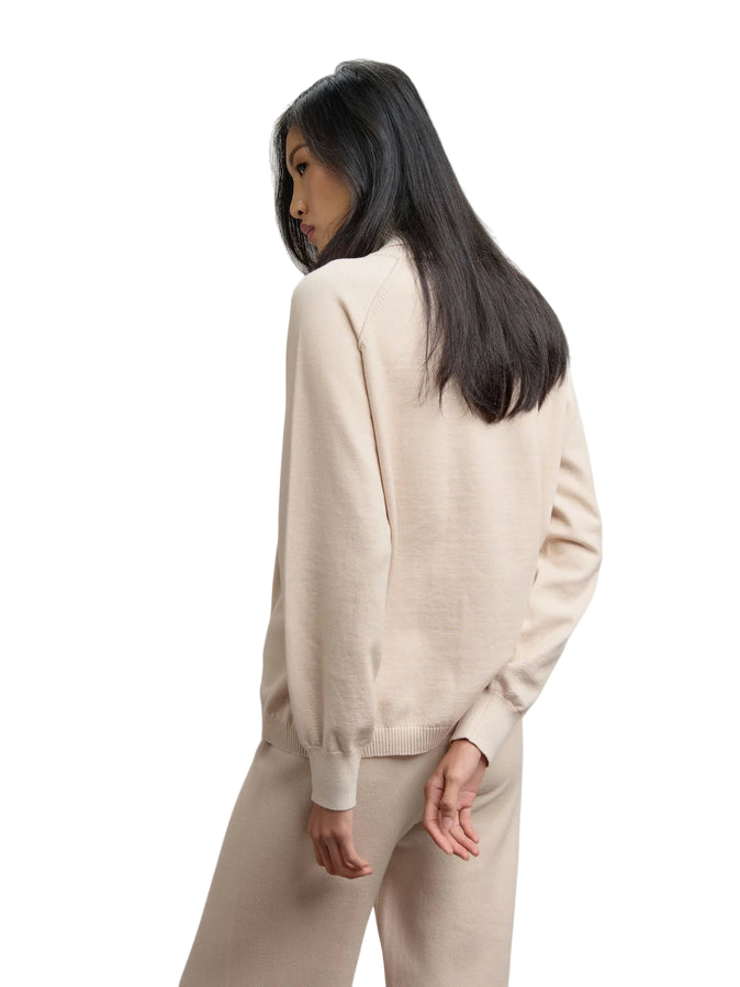 Blauer Maglia Donna Columbia 25WBLDM10321 006645 Beige chiaro – Maglione con Cuciture Sagomate e Calore Moderno - retro