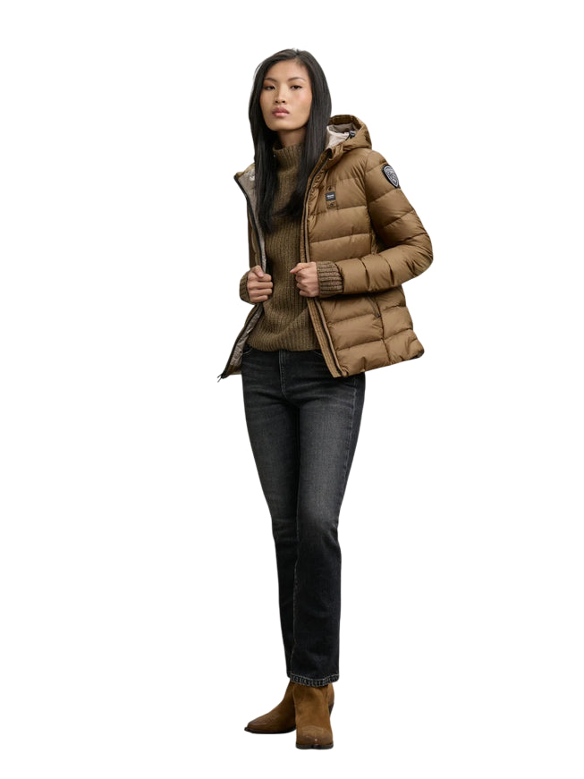 Blauer Piumino Charme 25WBLDC03100 Bronzo Donna Fitted - front