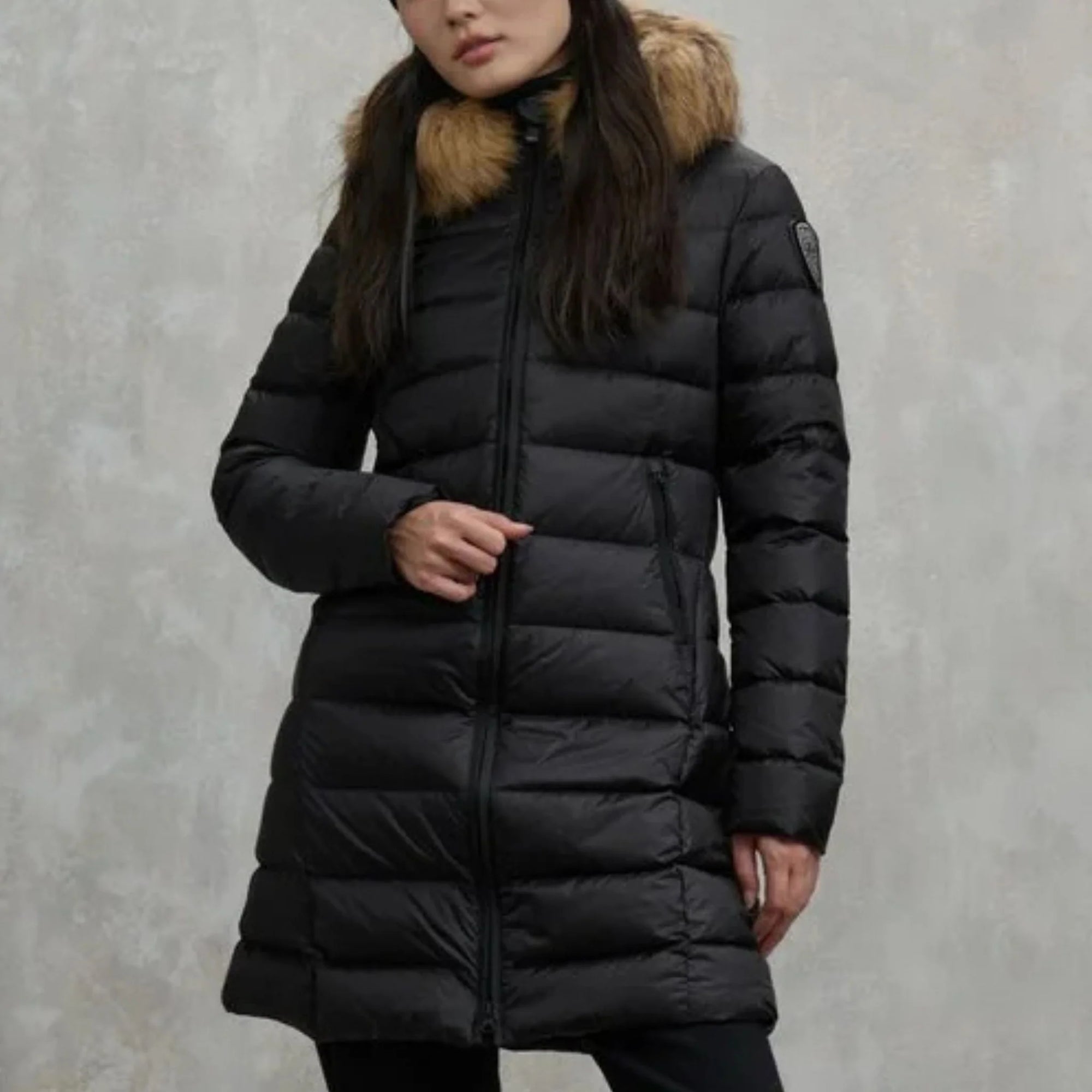 Blauer Piumino Donna Long Kristin 25WBLDK03103 006047 999EI NERO