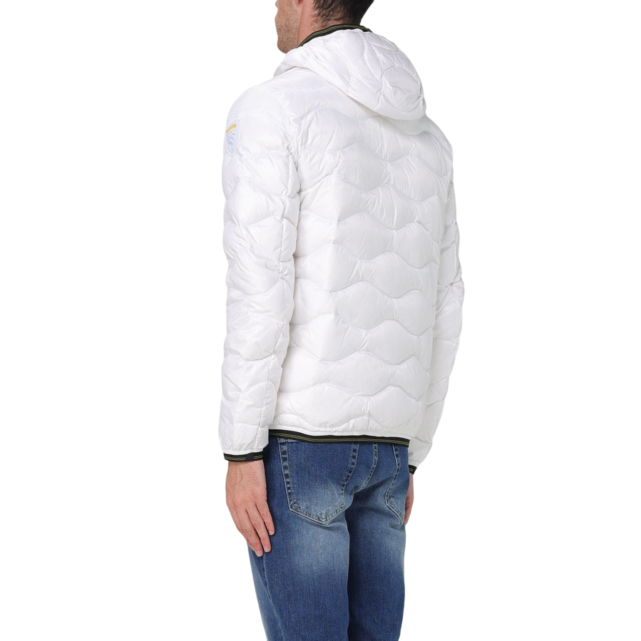 Blauer Piumino da uomo leggero ad onde Wave 24WBLUC0303 006355 100 bianco 3
