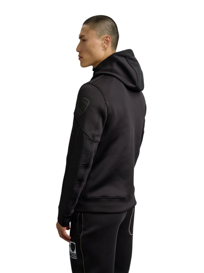 Blauer Surface Scuba Sweatshirt 25WBLUF02253-004745 999 Nero – Felpa Uomo Tecnica - retro 