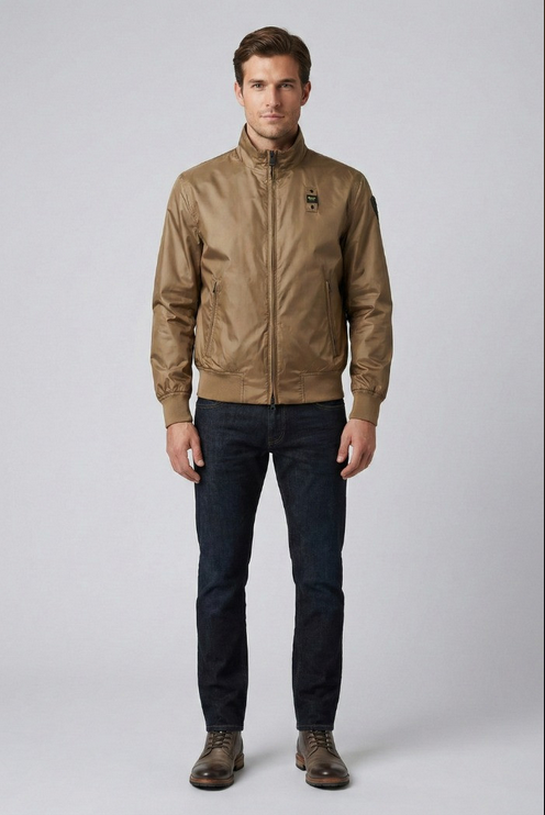 Blauer bomber leggero sfoderato Duxbury 26SBLUC11028 007462 340 Bronzo