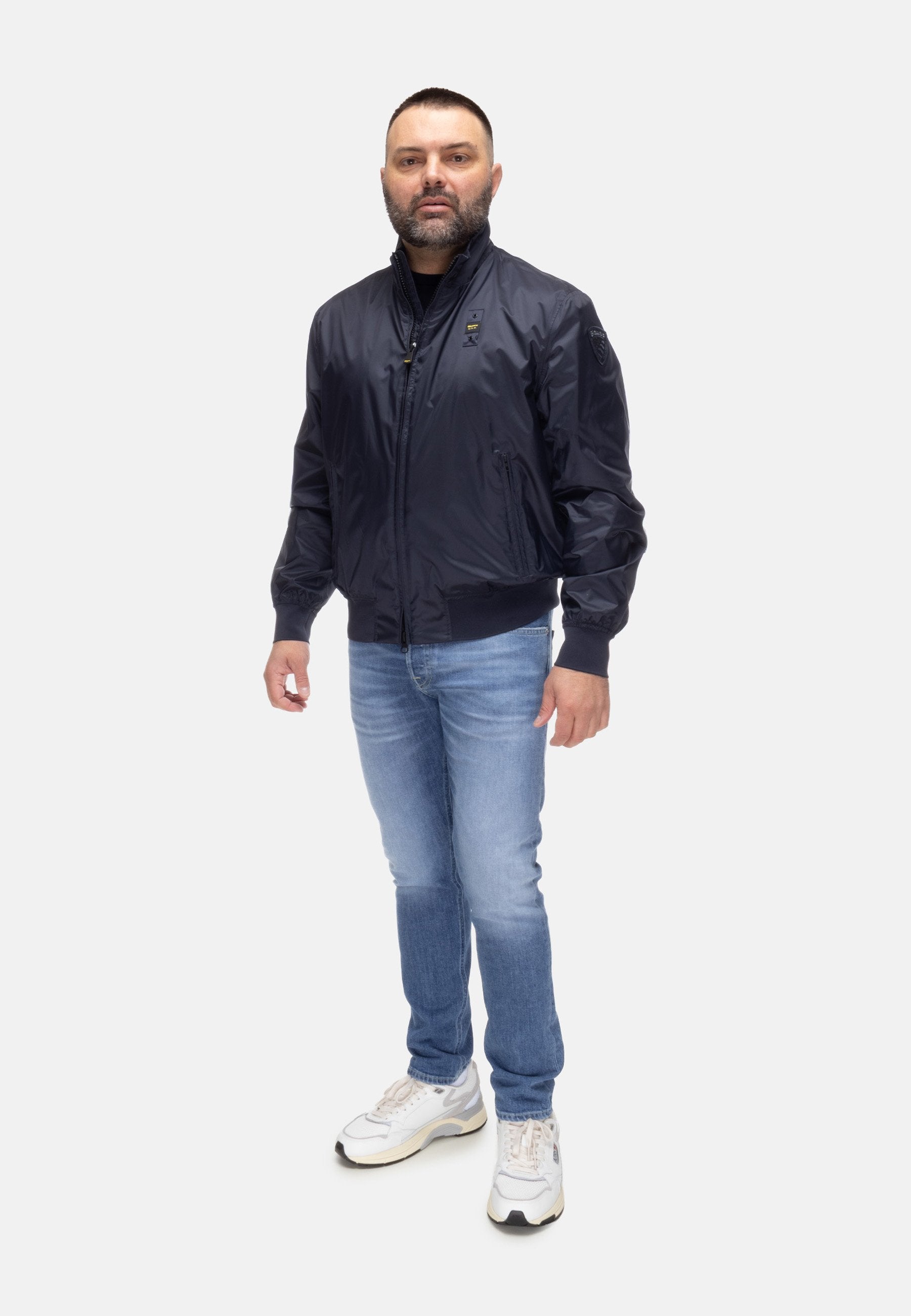 Blauer bomber leggero sfoderato Duxbury 26SBLUC11028 007462 888 Blu